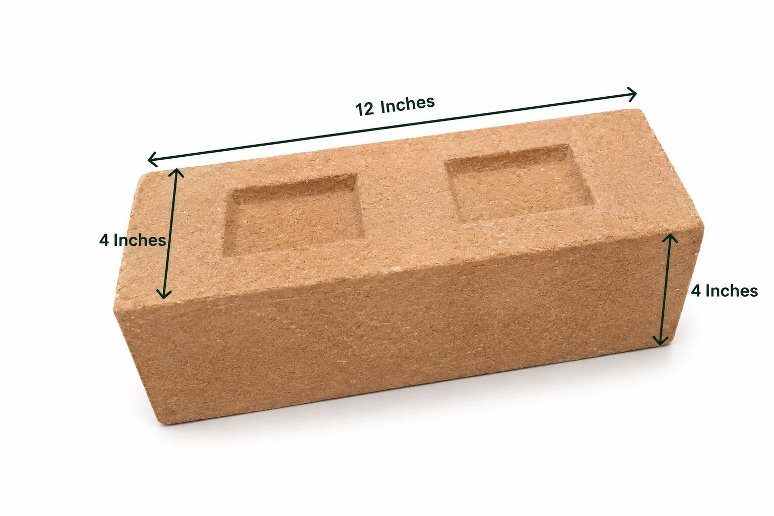 ISTIKA Solid CSEB Block 12 x 4 x 4 inches